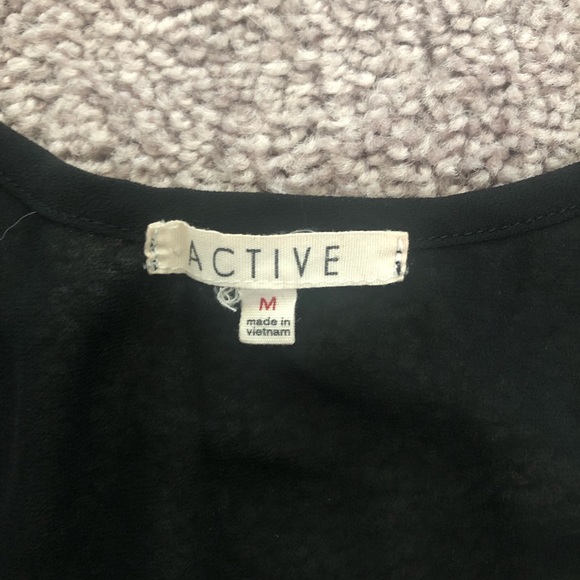 Black Sheer Tank Top - Picture 4 of 4